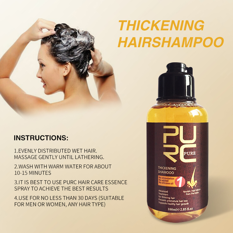 PURC Thickening Hair Growth Sh - Biotin Shampoo Thickening ulasan dan harga