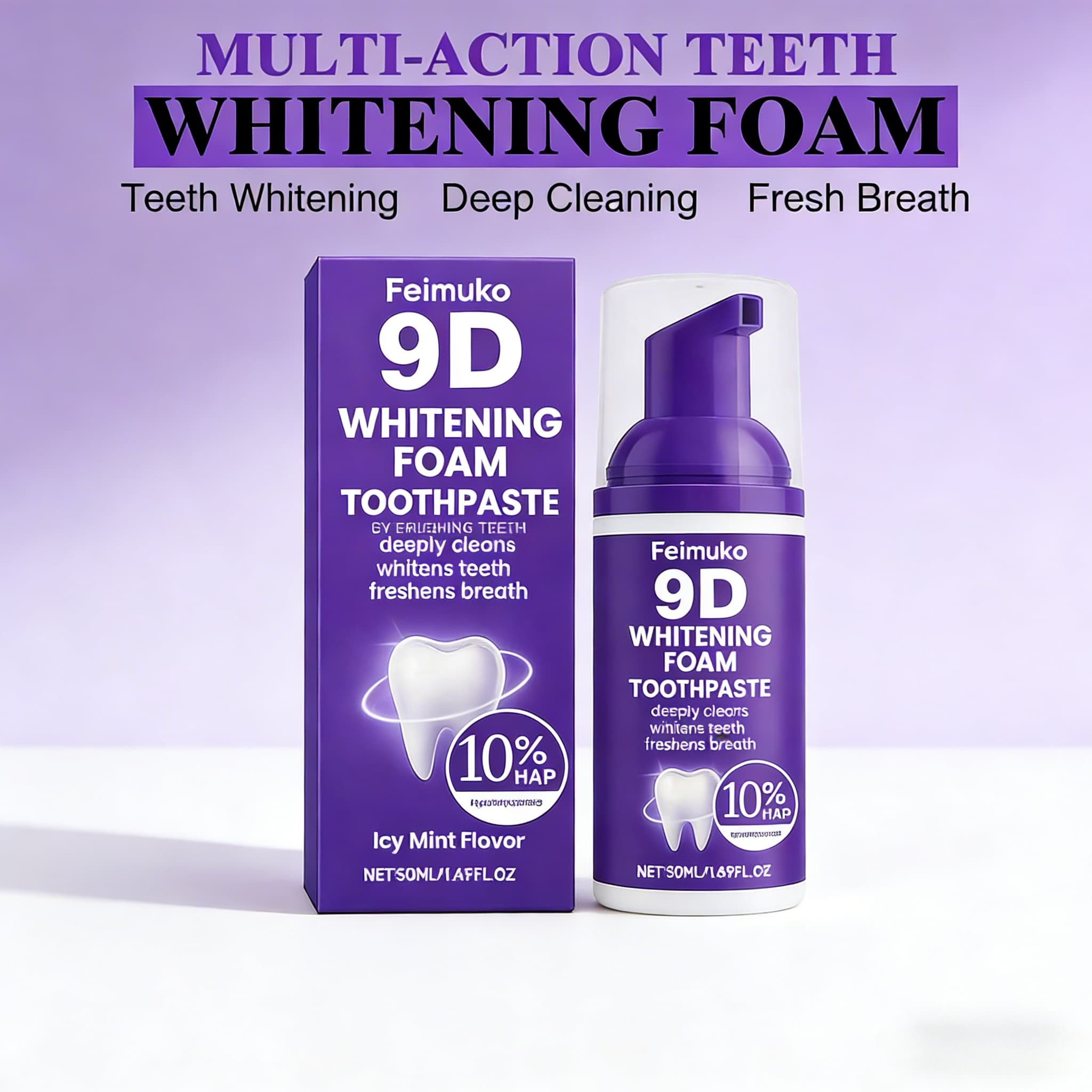 9D Purple Tooth Mousse WHITENI - Purple Toning Shampoo ulasan dan harga
