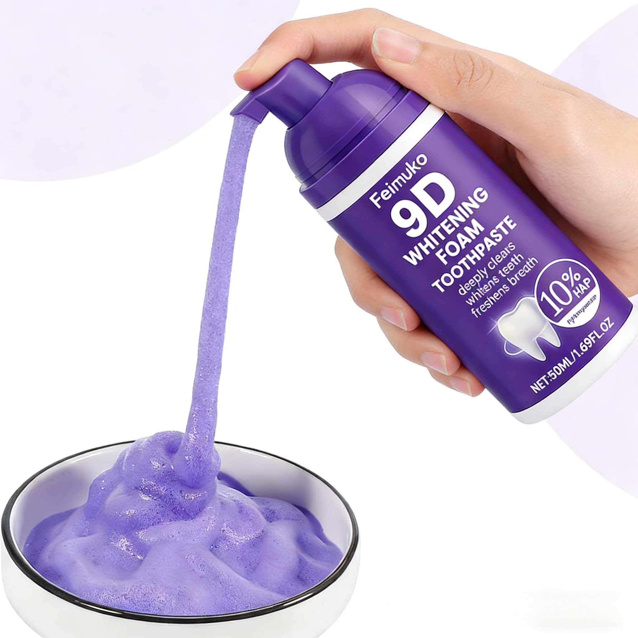 9D Purple Tooth Mousse WHITENI - Purple Toning Shampoo ulasan dan harga