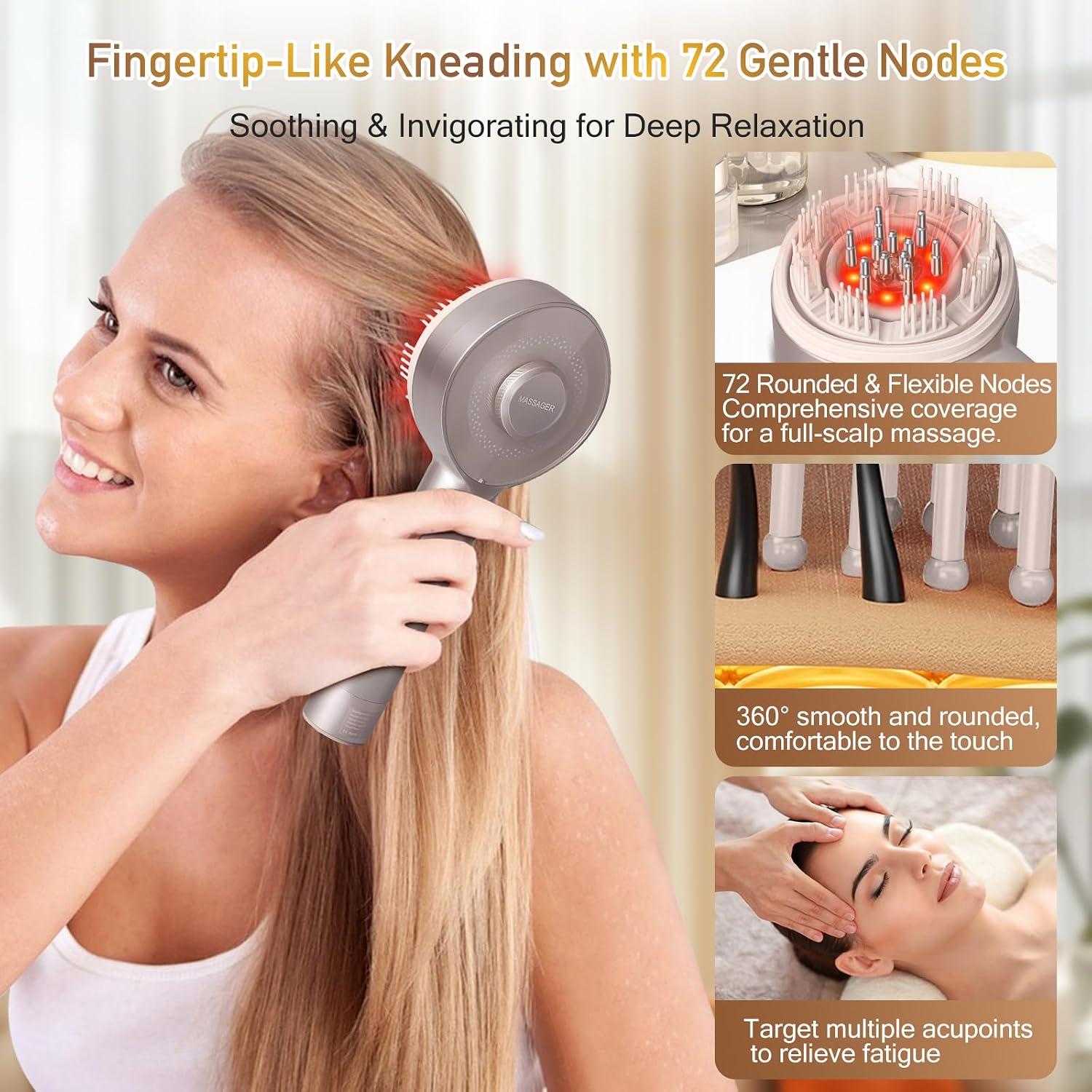 Red Light Scalp Massager Comb  - Hair Care Essential ulasan dan harga