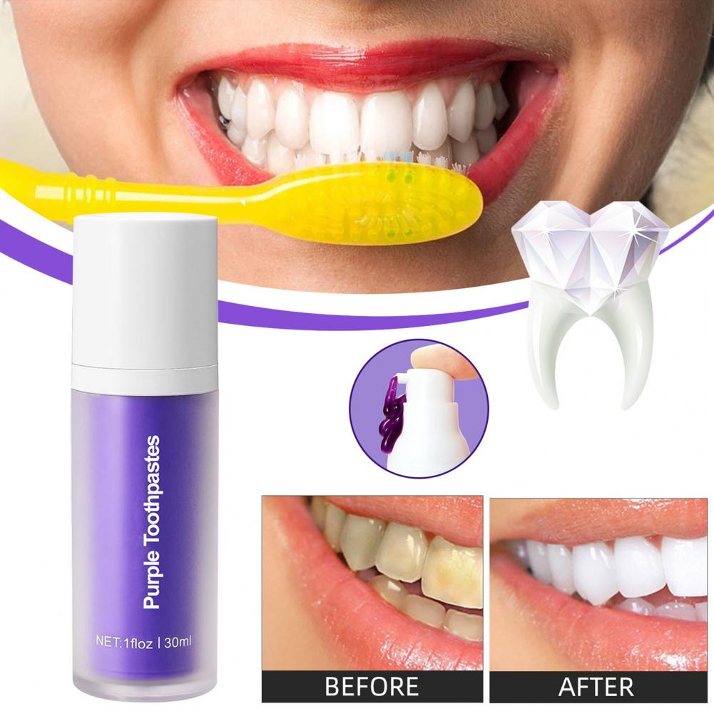 30ML Purple Blue Color Teeth W - Purple Toning Shampoo ulasan dan harga