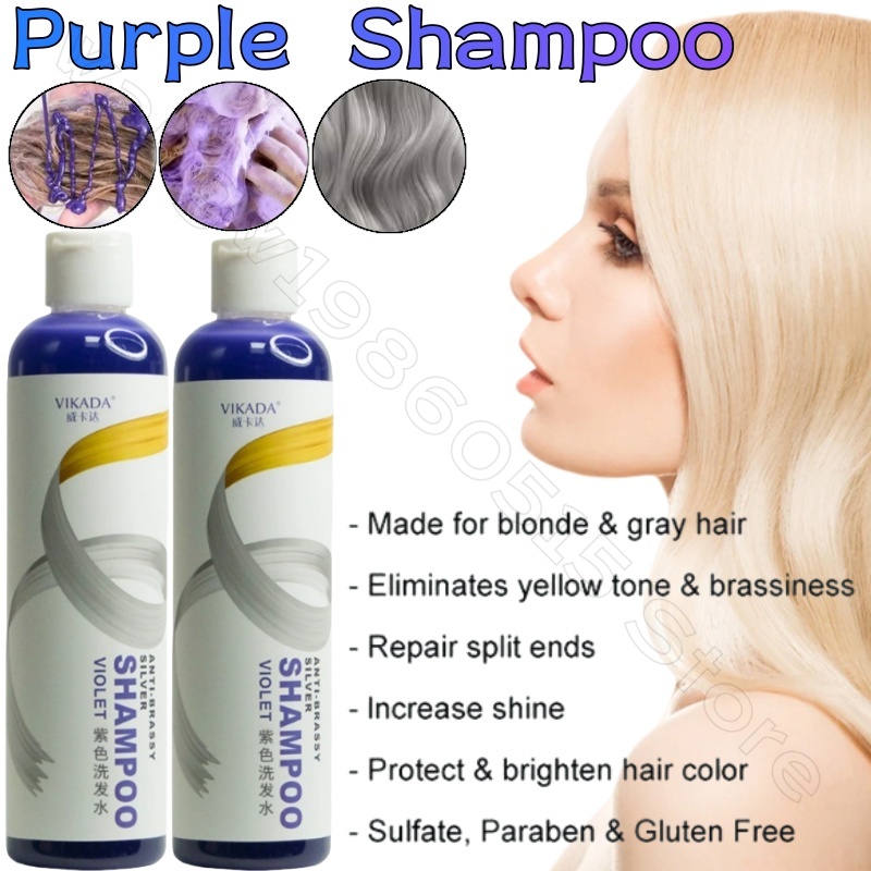 Purple Shampoo Blonde Platinum - Purple Toning Shampoo ulasan dan harga