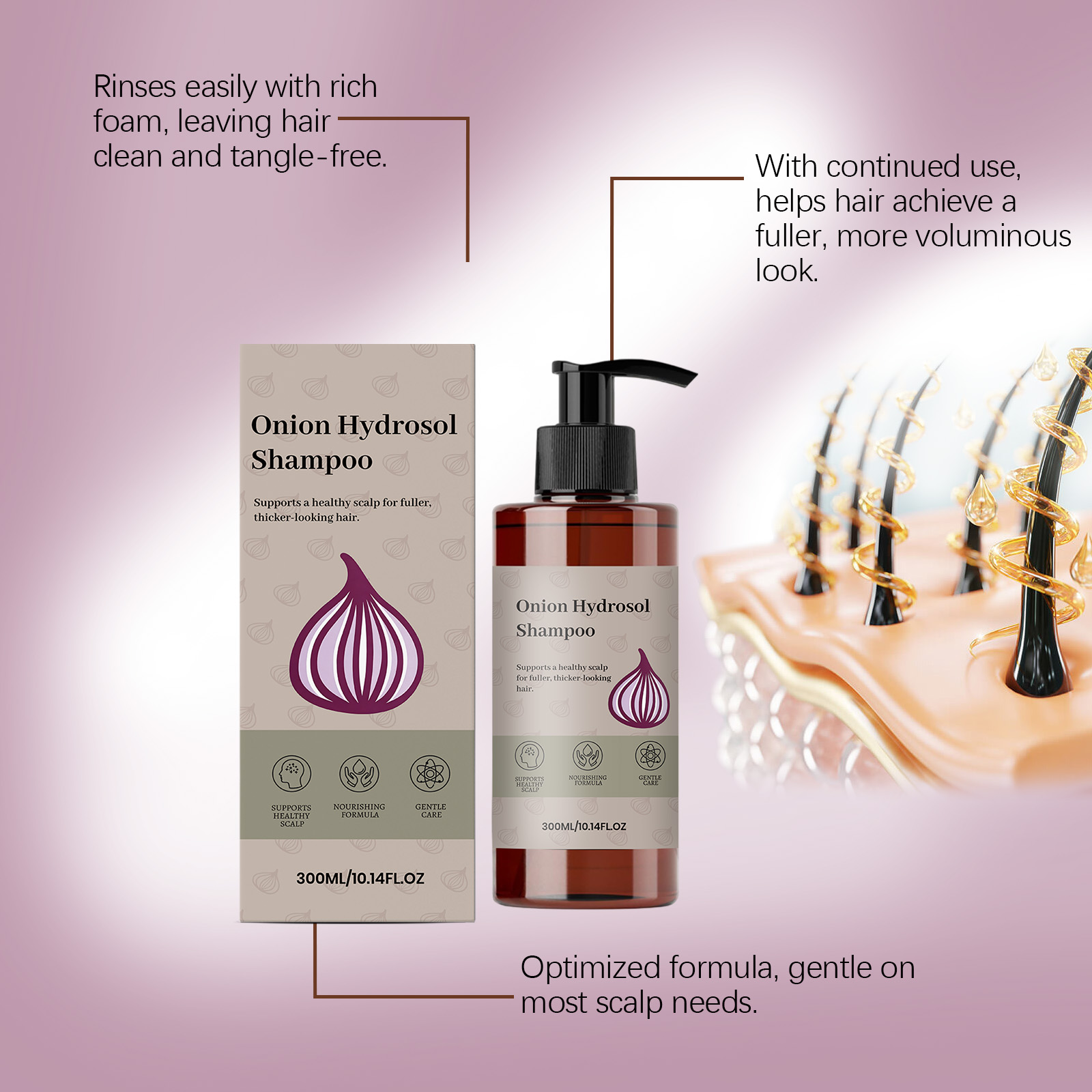 Onion Biotin Rosemary Shampoo  - Biotin Shampoo Thickening ulasan dan harga