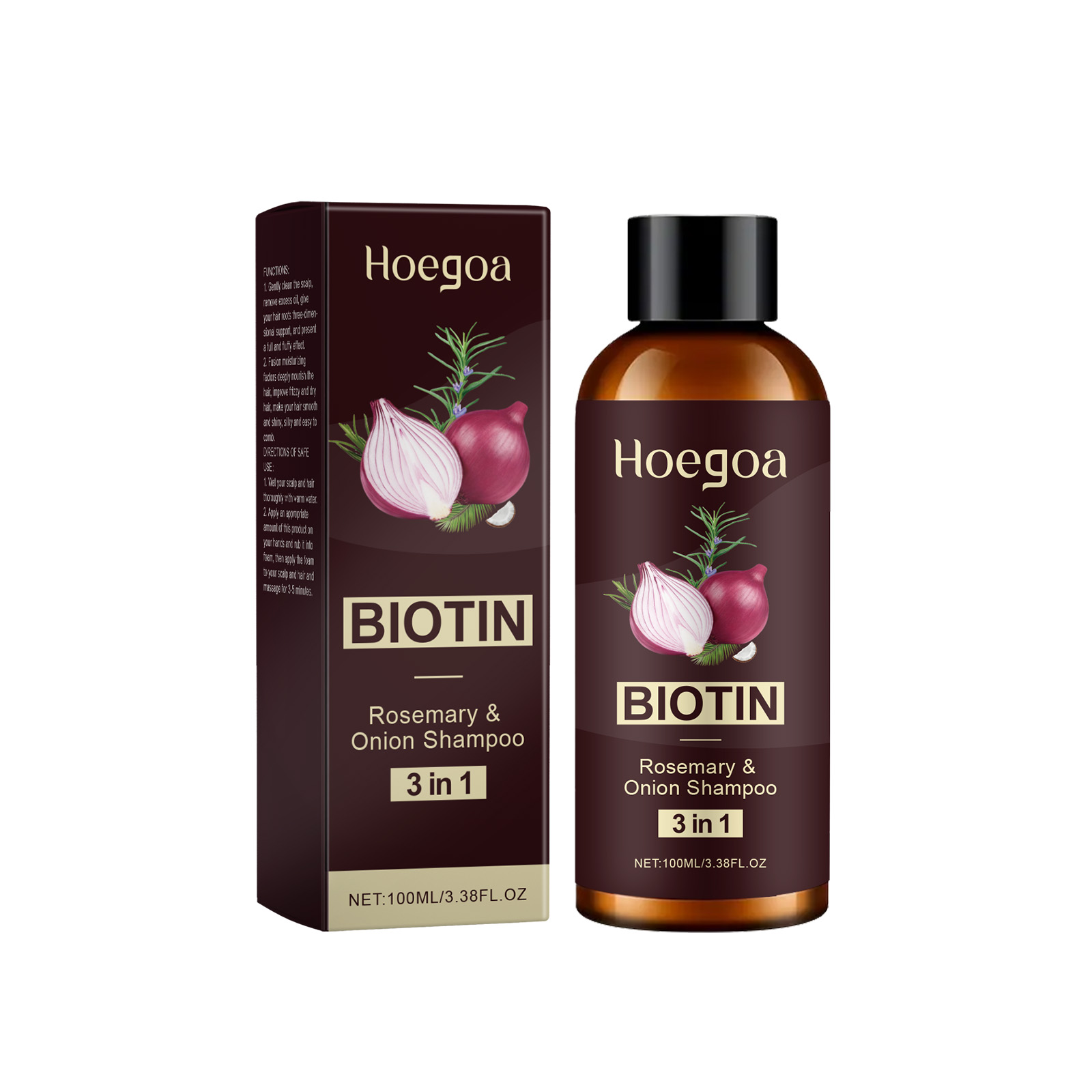 3 In 1 Rosemary Biotin Shampoo - Biotin Shampoo Thickening ulasan dan harga