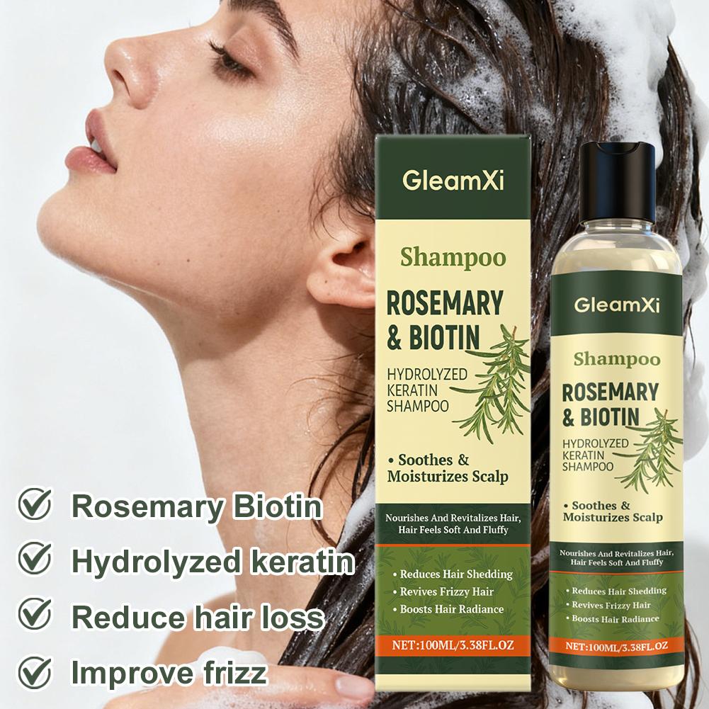 GleamXi Rosemary Biotin Shampo - Biotin Shampoo Thickening ulasan dan harga