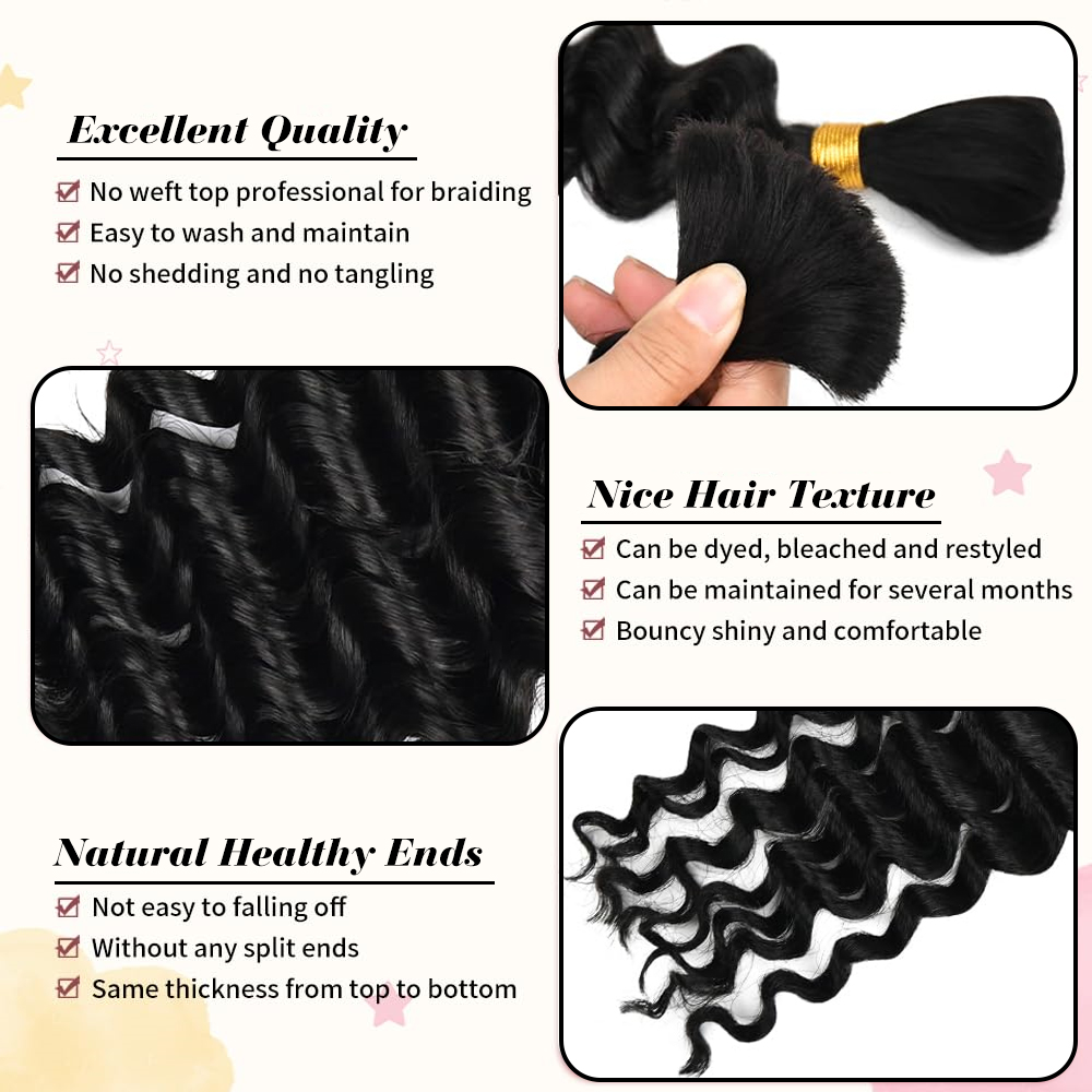 Human Braiding Hair for Boho B - Hair Care For Wavy Hair ulasan dan harga