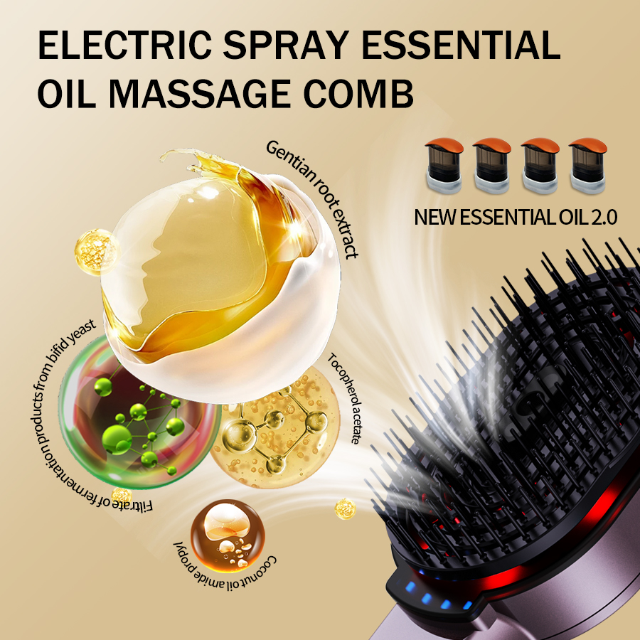 4-in-1 Massage Comb Essential  - Hair Care Essential ulasan dan harga