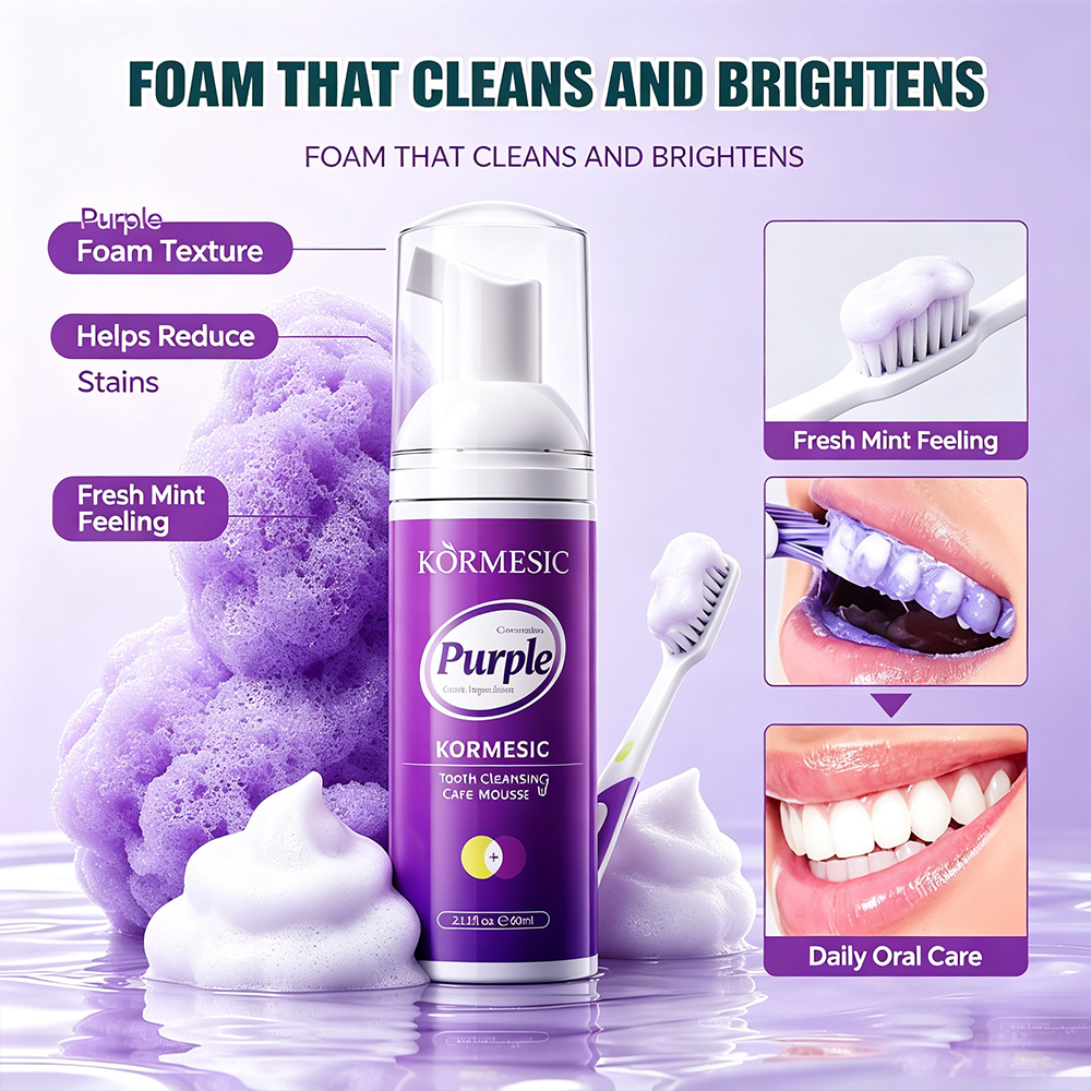 Purple Whitening Tooth Mousse  - Purple Toning Shampoo ulasan dan harga
