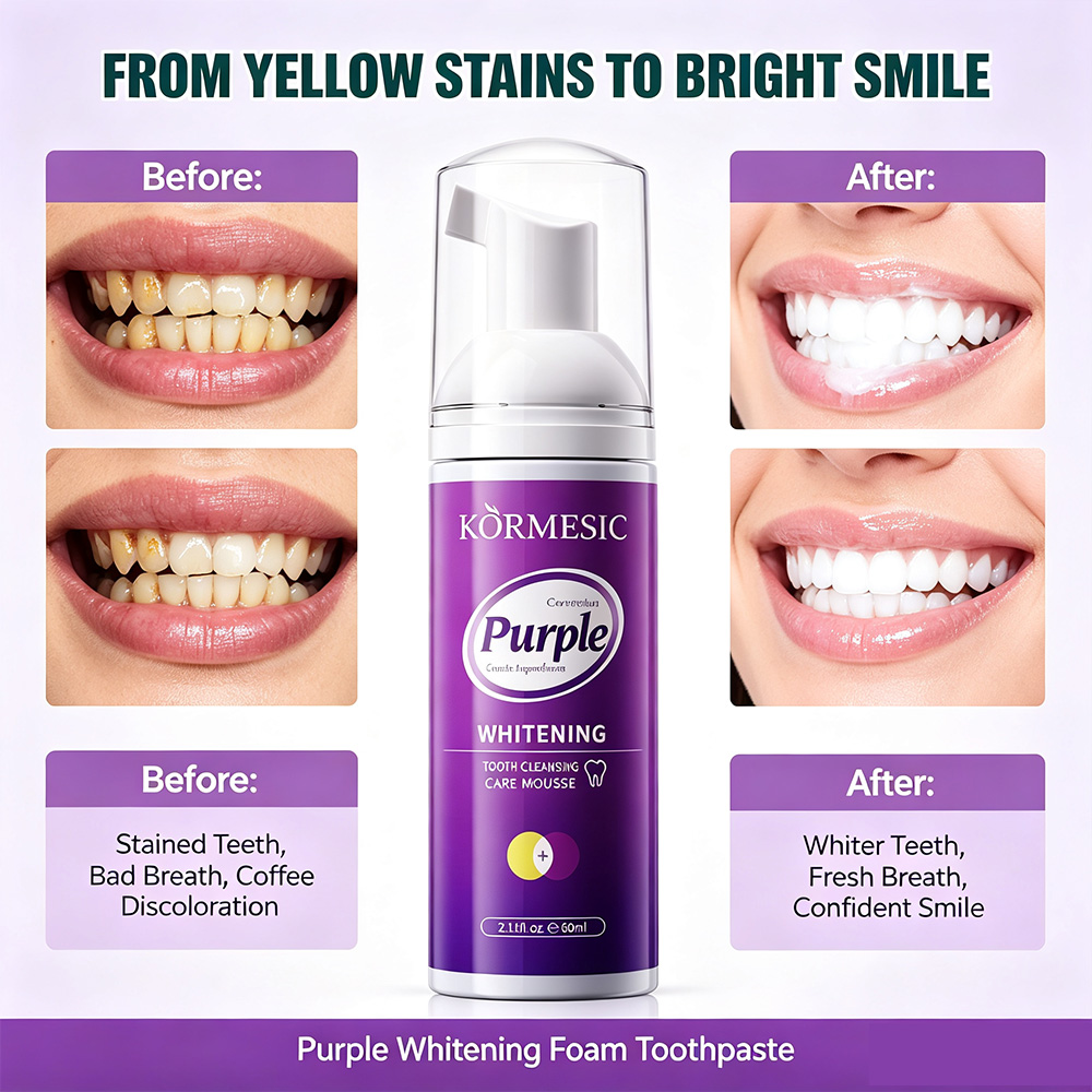 Purple Whitening Tooth Mousse  - Purple Toning Shampoo ulasan dan harga