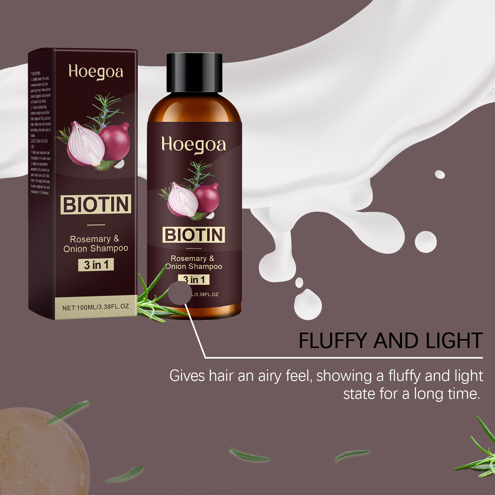 Hoegoa 3 in 1 Onion Biotin Sha - Biotin Shampoo Thickening ulasan dan harga